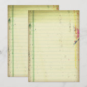 Notitieprocedure voor notebookpapier kaart (Voorkant / Achterkant)