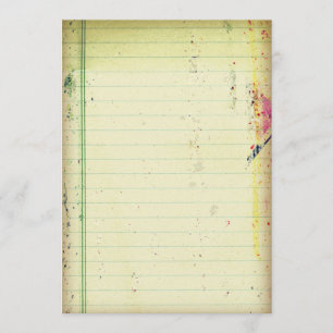 Notitieprocedure voor notebookpapier kaart