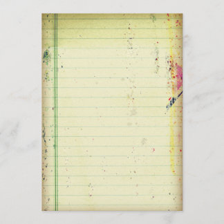 Notitieprocedure voor notebookpapier kaart