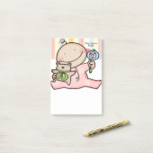 Notities Baby meisje streep Post-it® Notes (Op bureau)