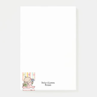 Notities Baby Meisje Streep  Post-it® Notes
