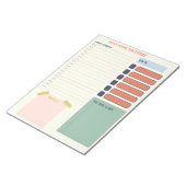 Notities bij dagplanning en takenlijsten notitieblok (Schuin)