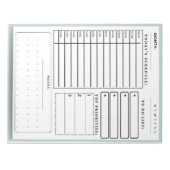 Notities bij dagplanning en takenlijsten notitieblok (Voorkant)