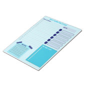 Notities bij dagplanning en takenlijsten notitieblok (Schuin)