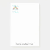 Notities Blauwe Olifant Wolken Post-it® Notes (Voorkant)