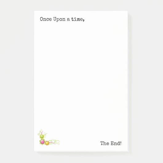 Notities Bloemige Bloemen Eens Op Een Tijd, Het Ei Post-it® Notes (Voorkant)