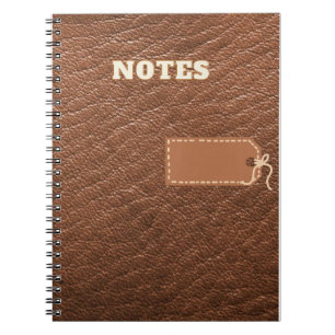 notities, bruine nep leer stijl notitieboek