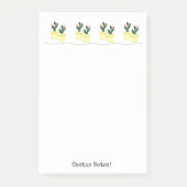 Notities Cactus Gele Potten Post-it® Notes (Voorkant)