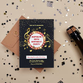 Notities en Clef verjaardagsuitnodiging Kaart