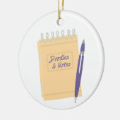 Notities en hoezen keramisch ornament (Links)