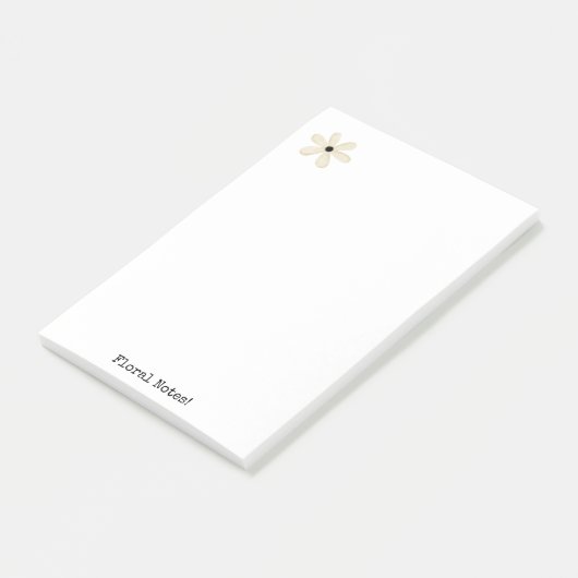 Notities Floral Beige Post-it® Notes (Schuin)