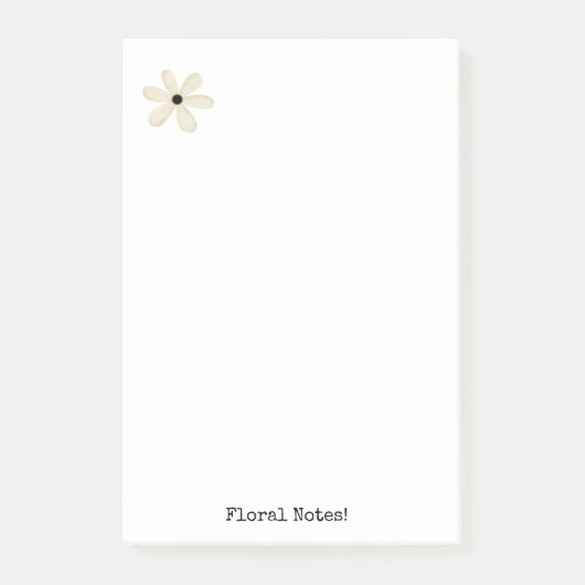 Notities Floral Beige Post-it® Notes (Voorkant)
