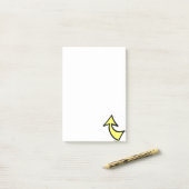 Notities Gele Pijl Die Bericht Richt Post-it® Notes (Op bureau)