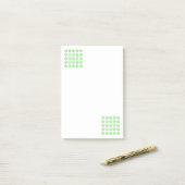 Notities groene bloemen post-it® notes (Op bureau)