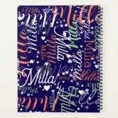 Notities Harten en sterren blauw Planner (Achterkant)