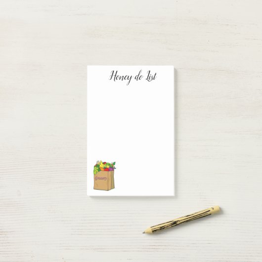 Notities Honey do List Post-it® Notes (Op bureau)