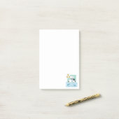 Notities IJsbeer Daisy Bloemen Post-it® Notes (Op bureau)