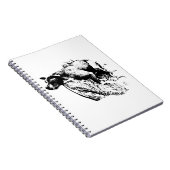 Notities in een warm boek notitieboek (Rechterzijde)