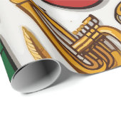 Notities & instrumenten Muzikale viering Verjaarda Cadeaupapier (Rol Hoek)