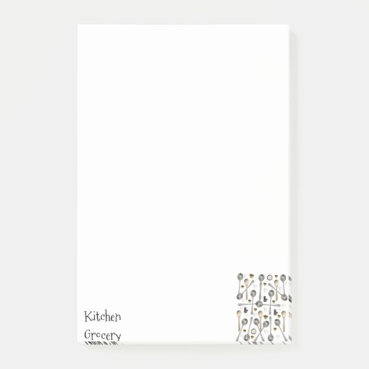 Notities Keuken boodschappenlijst Post-it® Notes (Voorkant)