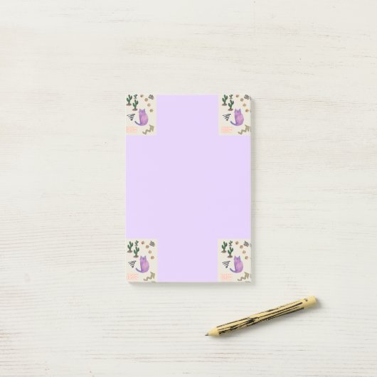 Notities Meerval Cactus Post-it® Notes (Op bureau)