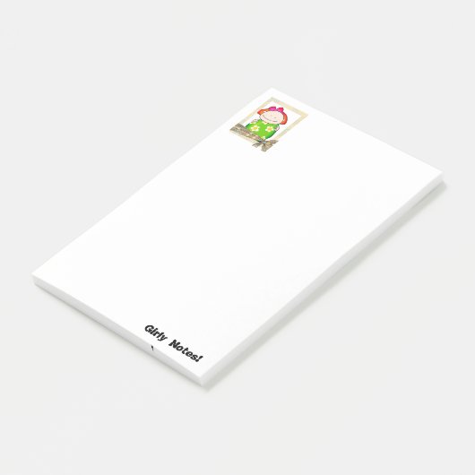 Notities Meisjesachtige Bloemen Post-it® Notes (Schuin)