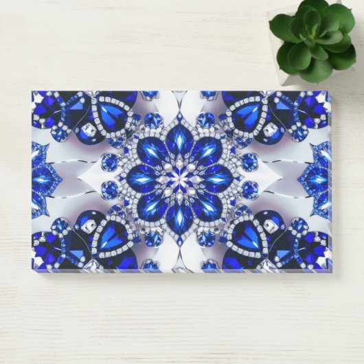 Notities met blauw-witte kleuren post-it® notes (Kantoor)