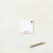 Notities met keurige heer raster post-it® notes (Op bureau)