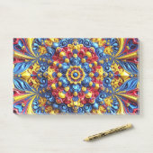 Notities met Roemeense kleuren Post-it® Notes (Op bureau)