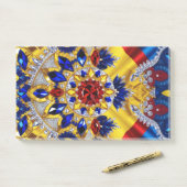 Notities met Roemeense kleuren Post-it® Notes (Op bureau)