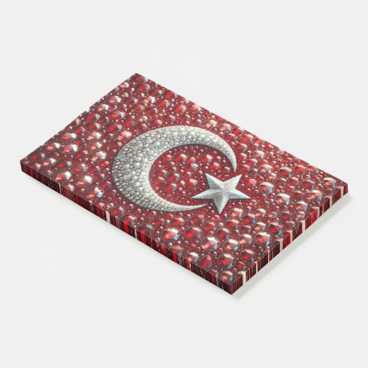 Notities met Turkse kleuren Post-it® Notes (Schuin)