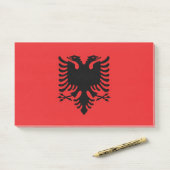 Notities met vlag van Albanië Post-it® Notes (Op bureau)