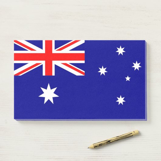 Notities met vlag van Australië Post-it® Notes (Op bureau)