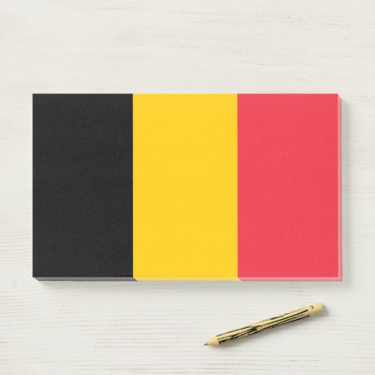 Notities met vlag van België Post-it® Notes (Op bureau)
