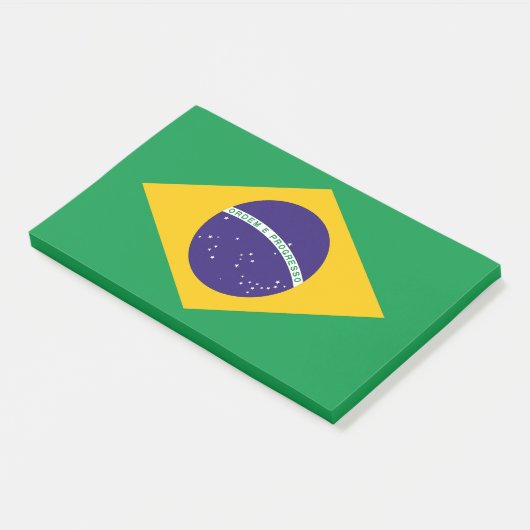 Notities met vlag van Brazilië Post-it® Notes (Schuin)