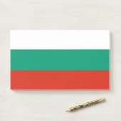 Notities met vlag van Bulgarije Post-it® Notes (Op bureau)