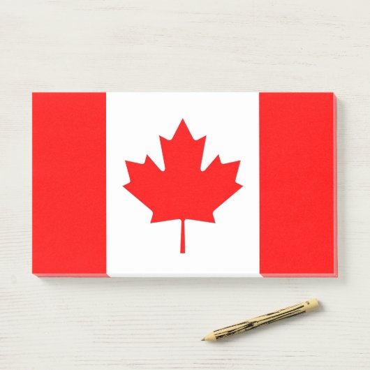 Notities met vlag van Canada Post-it® Notes (Op bureau)