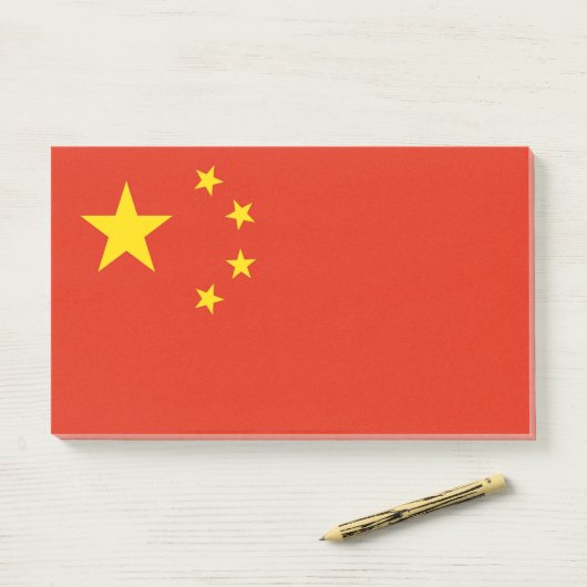 Notities met vlag van China Post-it® Notes (Op bureau)