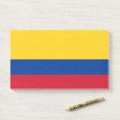 Notities met vlag van Colombia Post-it® Notes (Op bureau)