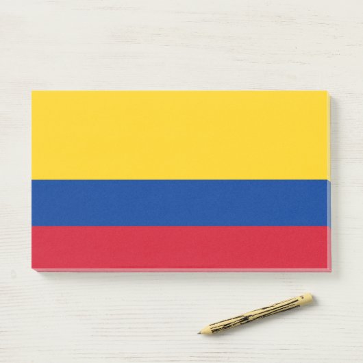 Notities met vlag van Colombia Post-it® Notes (Op bureau)