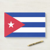 Notities met vlag van Cuba Post-it® Notes (Op bureau)