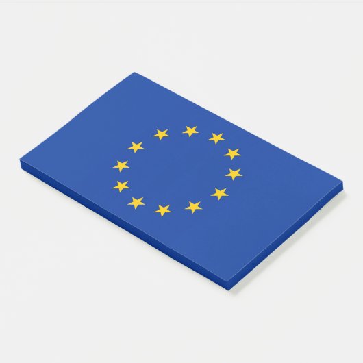 Notities met vlag van de Europese Unie Post-it® Notes (Schuin)