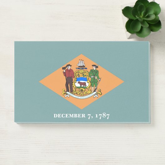 Notities met vlag van Delaware, Verenigde Staten Post-it® Notes (Kantoor)