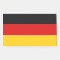 Notities met vlag van Duitsland