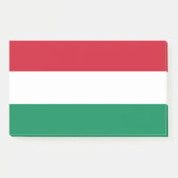 Notities met vlag van Hongarije