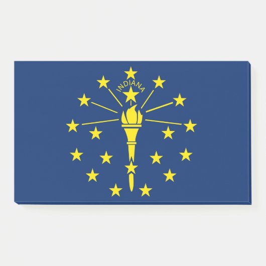 Notities met vlag van Indiana, Verenigde Staten Post-it® Notes (Voorkant)