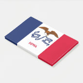 Notities met vlag van Iowa, Verenigde Staten Post-it® Notes (Schuin)