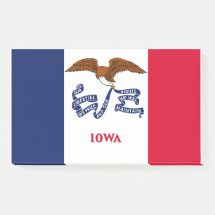 Notities met vlag van Iowa, Verenigde Staten Post-it® Notes