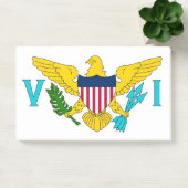 Notities met vlag van Maagdeneilanden, Verenigde S Post-it® Notes (Kantoor)