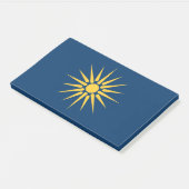 Notities met vlag van Macedonië, Griekenland Post-it® Notes (Schuin)